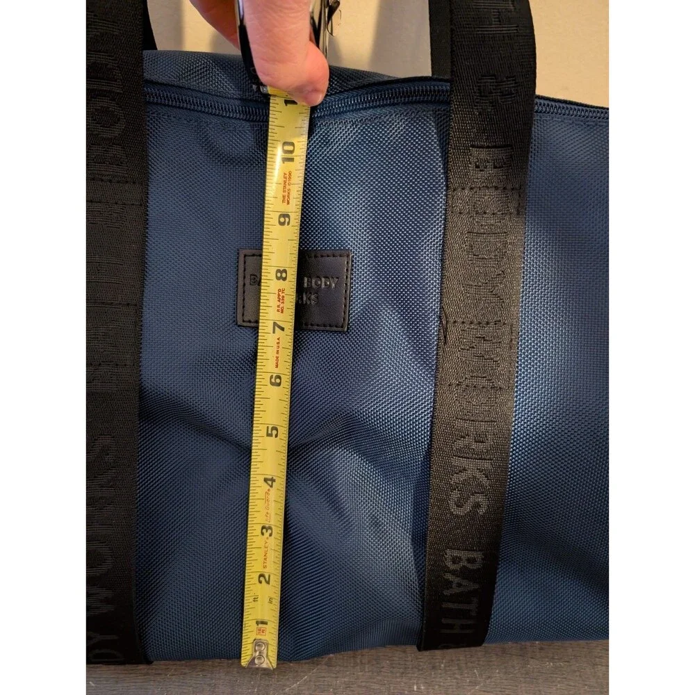 Bath Body Works Duffle Bag Travel Carry On Weekender Ocean Blue New 20x10x8